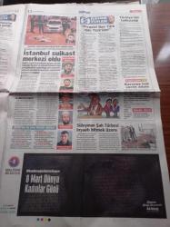 Sözcü Gazetesi - 8 Mart 2015 - Fenerbahçe Galatasaray Derbisi - Silah Bırakmayan PKK Recep Tayyip Erdoğan'ın Villasının Önünde Keşif Yaomis- Atatürk'e Dil Uzatan AKP'li Kadınlar Atatürk'e Dua Etsin - AKP'liler Küba'dan Dönerken Koli Koli Özel Puro Getirmiş