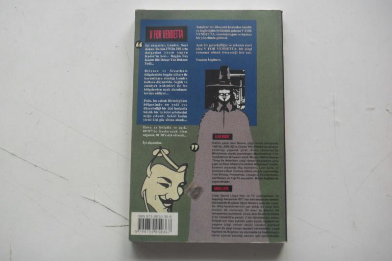 V For Vendetta (TÜRKÇE) - İkinci El Kitap - kitantik | #11322311000445