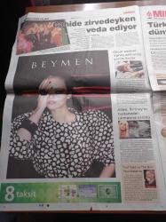 Milliyet Gazetesi - 8 Şubat 2008 - Beşiktaş'ın Arjantin'li Yıldızı Delgado - İslam Çupi'yi Andık - Ve Harvard Öğrencileri Yılın Kadını Paris Hilton'la Tanıştı - Belçika Dhkpc'li Teröristleri Serbest Bıraktı - Dursun Karataş - Fehriye Erdal- TOBB Başkanı Rifat Hisarcıklıoğlu Anayasa Moda Dergisi Değildir - Avrupa Birliği'nden Türban Mesajı