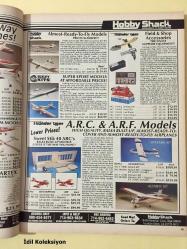 RC Modeler Radio Control Airplanes Flying Electrical - April 1990 - Vintage Magazine - İngilizce Uzaktan Kumandalı Model Uçak Dergisi - Construction : Easy 200 - Supermarine Spitfire MK I - American Eaglet - Prazi Mill & Latte - Flybaby Electric - Electro Streak