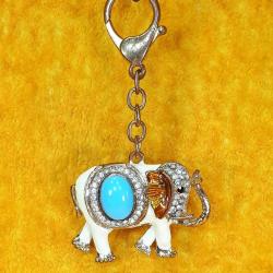 ÇOKLU TAŞLI METAL FİL ANAHTARLIK