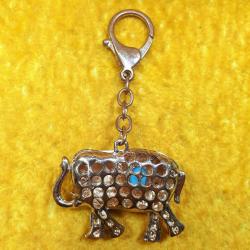 ÇOKLU TAŞLI METAL FİL ANAHTARLIK