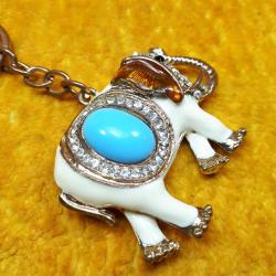 ÇOKLU TAŞLI METAL FİL ANAHTARLIK