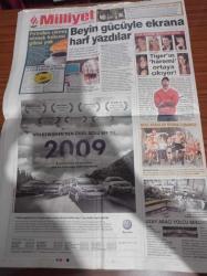 Milliyet Gazetesi - 8 Aralık 2009 - Mustafa Denizli - Fenerbahçe'nin Sorunu Dışarıda - Tiger Woods'un Haremi Ortaya Çıkıyor - Beyin Gücüyle Ekrana Harf Yazdılar - PKK'lılar Molotofla Otobüste Serap'ı Yaktı - Barack Obama Arkadaşım Recep Tayyip Erdoğan - Kapalı Duruşmada Eski Genelkurmay Başkanı Hüseyin Kıvrıkoğlu Sürprizi - Finansın Türk Starı Müge Ekşi - Mehmet Ali Ağca İle Röportaj 2 Milyon Dolar