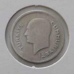 1935 GÜMÜŞ 25 KURUŞ ORİJİNAL ÇİL 3T2LL1 NADİR SENELİ