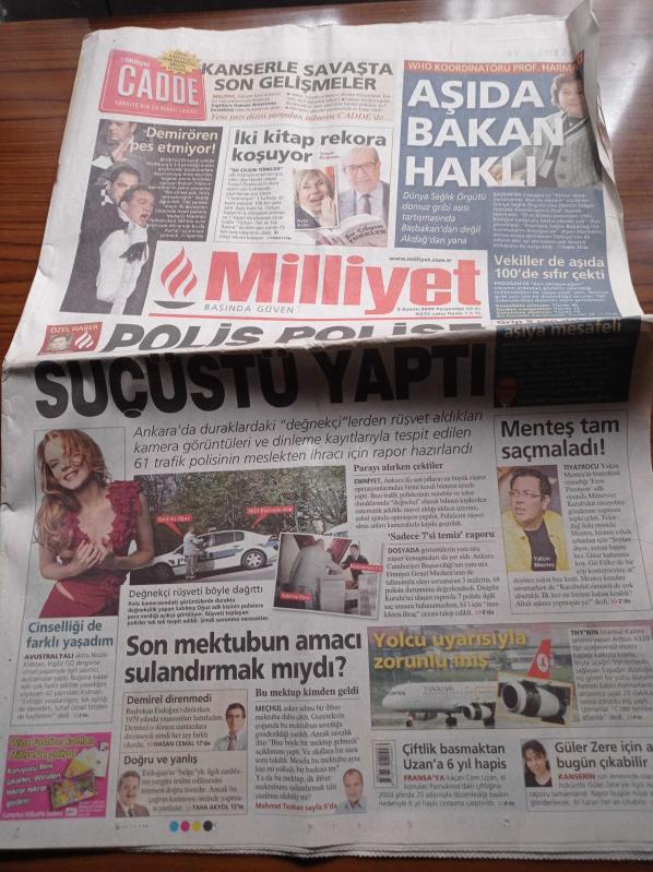 Milliyet Gazetesi 5 Kasım 2009 Roberto Carlos Corinthians ta  