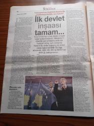 Cumhuriyet Strateji Gazetesi - 25 Şubat 2008 - Sayı 191 - Kosova: Made İn USA - Rusya 2020 Planı - Kosova Sırbistan'dan Kurtuldu - İlk Devlet İnşası Tamam - Hocalı Katliamının İtirafı - Lübnan'da Kılıçlar Bileniyor - Lozan Hiçe Sayılıyor - İsrail Duvara Çarptı - ABD Körfezde Tıkandı
