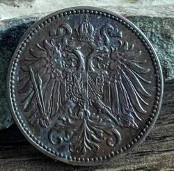 Avusturya - Macaristan 2 Heller 1898 'Kral Franz Joseph I Dönemi' Orjinal Madeni Para - ÇÇT+