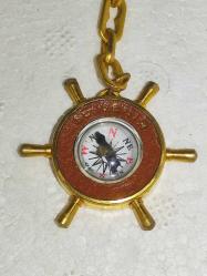 16297-BASEL ŞEHRİ VE PUSULA ANAHTARLIK