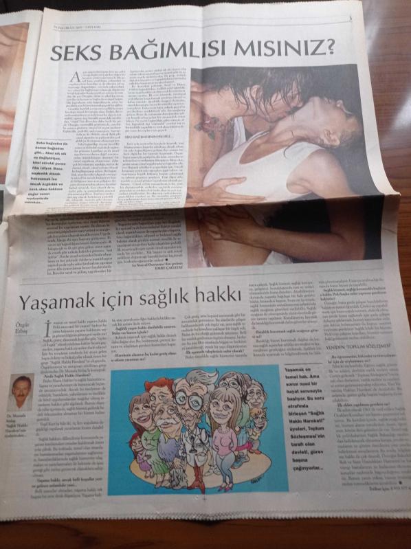 Cumhuriyet Pazar Gazetesi 26 Haziran 2005 Sayı 1005 Seks  