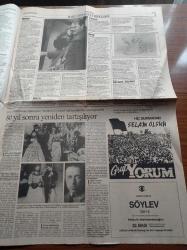 Cumhuriyet 2 Gazetesi - 13 Eylül 1993 - İstanbul'un Hukuka Aykırı Ruhsatlıları - 1930'lu Yıllarda Da Feminizm Vardı - Asker Şaban'ın Maceraları - Gülşen Bubikoğlu - Kemal Sunal - Süleyman Demirel Ve Bülent Ecevit Çapraz Ateş'te - Fokların Üreme Alanı İmara Açıldı - Filistinliler İçin Yaşam Eskisi Kadar Zor Değil - Genç Anneler Sekse Hayır Diyor