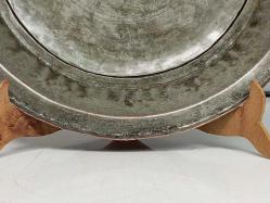 Antika Osmanlı Yazılı Bakır Tabak