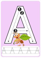 Büyük Harfler Çalışma Kartları (Laminasyonlu)