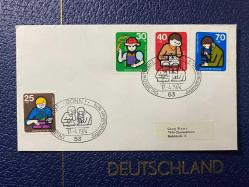 ALMANYA ÖZEL DAMGALI İLK GÜN ZARFI JUGENDMARKEN 1974 ERSTAUSGABETAG DEUTSCHLAND BRD