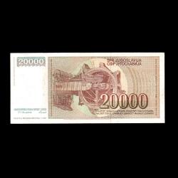 YUGOSLAVYA (1987) - 20.000 Dinar (ÇT 7,0/10) 