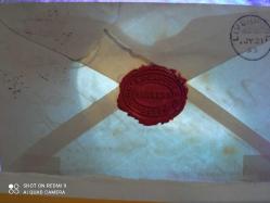 USA POSTADAN GEÇMİŞ ZARF (Kırmızı  Mühürlü) 3 Sentlik 1893