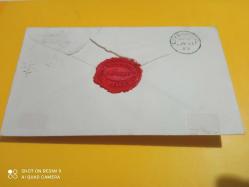 USA POSTADAN GEÇMİŞ ZARF (Kırmızı  Mühürlü) 3 Sentlik 1893