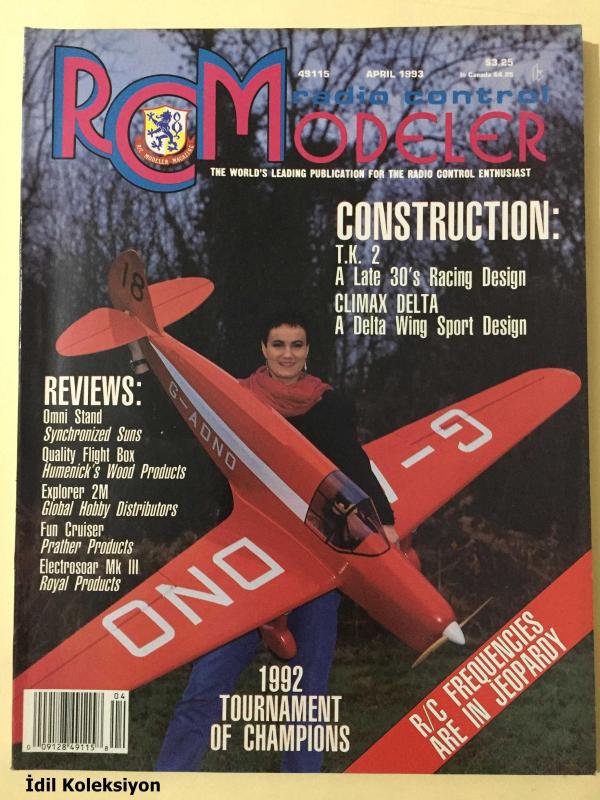RC Modeler Radio Control Airplanes Flying Electrical April 1993