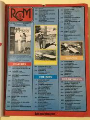 RC Modeler Radio Control Airplanes Flying Electrical - November 1990 - Vintage Magazine - İngilizce Uzaktan Kumandalı Model Uçak Dergisi - Construction : Top Gun 1990 - Junkers JU52 - Sonerai II - Fairchild 24 - Electric Sky Elf - Ez Mermaid - Bobcat - Focke Wulf - Safari 45H - Sun Bird 120