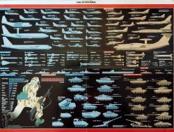 THE GULF WAR MAP. Time magazine map of Operation Desert Storm. ÇÖL FIRTINASI HAREKATI HARİTASI.