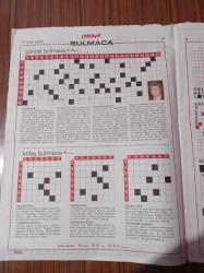 Milliyet Bulmaca Gazetesi - 11 Kasım 2006 - Sibel Kekilli Fotoğrafı - Mehmet Okur Fotoğrafı -  Türkan Şoray Fotoğrafı - Cüneyt Arkın Fotoğrafı - Hülya Avşar Fotoğrafı - Uğur Yücel Fotoğrafı - Zeka Oyunları - Kakuro - Uzman Bulmaca -   Sözcük Yerleştirmece - Mozaik Bulmaca