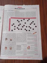 Milliyet Bulmaca Gazetesi - 11 Kasım 2006 - Sibel Kekilli Fotoğrafı - Mehmet Okur Fotoğrafı -  Türkan Şoray Fotoğrafı - Cüneyt Arkın Fotoğrafı - Hülya Avşar Fotoğrafı - Uğur Yücel Fotoğrafı - Zeka Oyunları - Kakuro - Uzman Bulmaca -   Sözcük Yerleştirmece - Mozaik Bulmaca