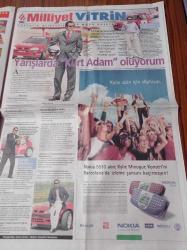 Milliyet Cumartesi Gazetesi - 20 Nisan 2002 - Eski Bir Modelin İtirafları - Öykülerden Alınan Dersler - Hamam Filmi Mehmet Günsur'un Hayatını Değiştirdi - Habbecik Konseri - Atilla İlhan'ı Dinliyoruz -Oscarlı Halle Berry Kesişen Yollar'da - Türk Ralli Tarihinin İlk Avrupa Şampiyonu Nejat Avcı - Aşk Anarşi Yaratır - Şoför Nebahat