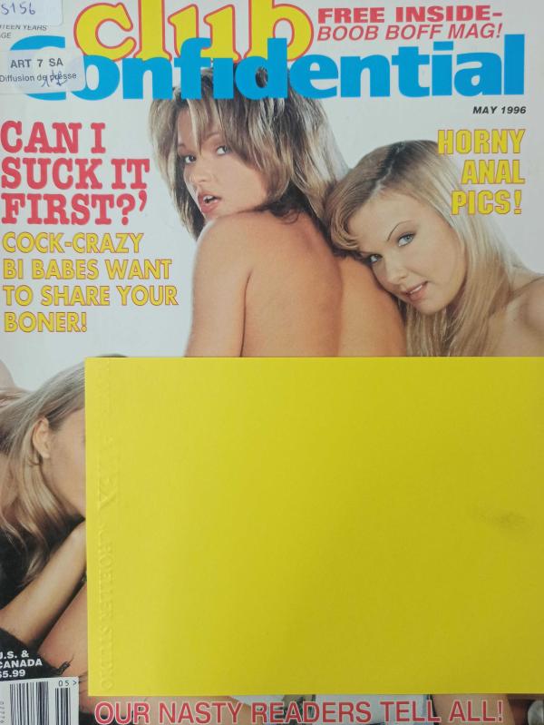İngilizce Club Confidential Yetişkin erkek dergisi 1996  