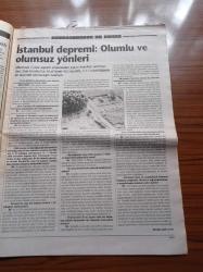 Cumhuriyet Bilim Teknik Gazetesi - 19 Ağustos 2000 - Sayı 700 - Deprem Özel Sayısı - Aykut Barka - Celal Şengör - Rolando Armijo - Naci Görür - Erol Kulaksızoğlu - Ahmet Ercan - Xavier Le Pichon Risk Yüksek Ancak Zamanımız Var - 17 Ağustos'tan  Öncesi Ve Sonrası - KAF'ın Geçmiş Tarihi Peşinde - 1950 Sonrası Betonarme Yapılar