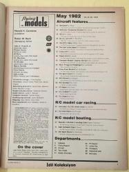 Flying Models Magazine : Air Craft Features - May 1982 - Vintage Magazine - İngilizce Uzaktan Kumandalı Model Uçak Dergisi - R/C Planes ,  Boats , Cars - How to build SABREBAT - Cox Cessna Centurion - Cox Tee Dee - Bud Nosen Citabria - FS 38 - Star Pro Super Condor - Sterling Sirrus - Cosmic Wind - Typhoon - Micro X
