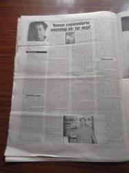 Cumhuriyet Kitap Gazetesi - 15 Kasım 2001 - Sayı 613 - Okurunu Uçurmaya Çalışan Bir Yazar Tülay Ferah Fotoğrafı - Fethi Naci Eleştiri Günlüğü'nde - Ahsen Erdoğan Enis Batur'la Elma Üzerine Konuştu - Harry Potter - Antonio Gramsci- Mayo Mu Osmanlı Mı - Ferhan Şensoy - Selim İleri - Bu Yaz Ayrılığın İlk Yazı Olacak