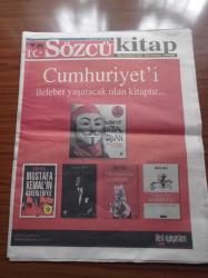 Sözcü Kitap Gazetesi - 31 Ekim 2013 - Gözleriyle Öykü Yazan ALS Hastası Zehra Madenli'ye Ödül - Alman Kitap Fuarı'nda Türkiye Rüzgarı Esti - İstanbul'da Yaşananlar Gezi Parkı Destanı'nda - Pargalı'nın Kanuni Sultan Süleyman'a Yazdığı Mektuplar - Mustafa Kemal'in Askerleriyiz- Ahmet Arif'ten  Leyla Erbil'e Leylim Leylim