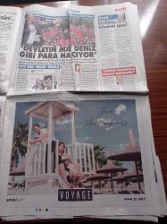 Sözcü Gazetesi - 25 Mayıs 2018 - Dursun Özbek Ben Olmasaydım Galatasaray Adası'nın Başka Yerleri Yıkılacaktı- Teröristbaşı Feto'yu Ziyaret Edenler Yeniden Listede - Aşık Veysel'in Torunu İzmir'den Aday - Kenan Sofuoğlu Lamborghinili AKP'li - Muharrem İnce - Meral Akşener