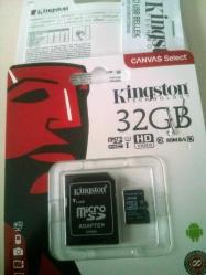 Kingston 32GB 80MB/s ( HD Video ) U1 MicroSDHC-l Class10 Hafıza Kartı