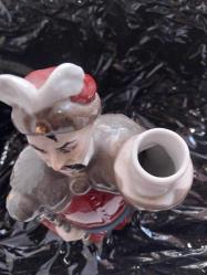 VOTKA ŞİŞESİ,   UKRAYNA ÜRETİMİ  KAZAK TÜRK  SAVAŞÇI GÖRSELLİ  PORSELEN İÇKİ ŞİŞESİ. İÇİ BOŞ. 27 CM. NADİR KOLEKSİYONLUK..