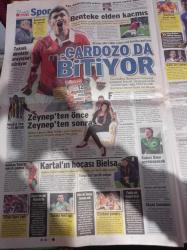 Sözcü Gazetesi - 8 Haziran 2013 - Galatasaray'da Obi Mikel Atağı - Fenerbahçe Cardozo'yu Bitiriyor - 7 Gazete Bir Yerden Talimat Almış Gibi Aynı Başlığı Attı Padişahım Çok Yaşa - Recep Tayyip Erdoğan'ı Havaalanında Karşılayan AKP'lilerden Tehlikeli Sloganlar - Atatürk'ün Gençliğe Hitabesi - Uğur Dündar - Emin Çölaşan