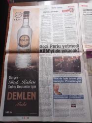 Sözcü Gazetesi - 2 Haziran 2013 - Trabzonspor'da İstifa Krizi - Fiorentina'dan Burak Yılmaz'a 4 Milyon Euro - Recep Tayyip Erdoğan Pes Etti Polis Taksimden Çekildi - Cumhuriyet Halk Partisi Mitingi İptal Etti Taksim'e Gitti - Rekabet İçinde Olan Fenerbahçe Galatasaray Beşiktaş Taraftarları Gezi Parkı İçin El Ele Verdi