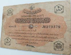 6 AĞUSTOS 1332 MEHMET REŞAT 20 KURUŞ ORİJİNAL KAĞIT PARA SERİE G 273379 NATÜREL NADİRDİR