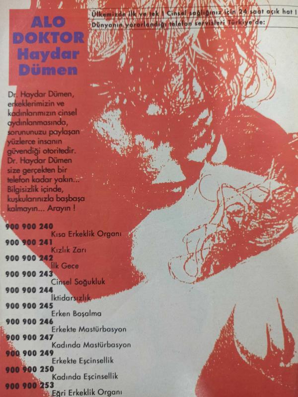 Playmen Escort Yetişkin Erkek Dergisi Şubat 1992 Çiğdem Aral  