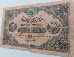 28 MART 1334 VAHDETTİN 2,5 KURUŞ KAİME ORİJİNAL KAĞIT PARA F 177198 ÇOK ÇOK NADİR PEK ÇIKMAZ