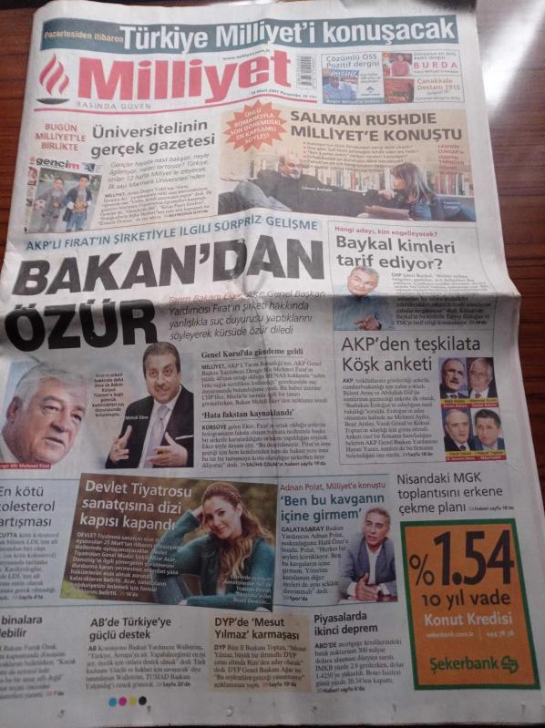 Milliyet Gazetesi 15 Mart 2007 Galatasaray Divan Kurulu  