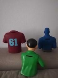 Trabzonspor Ben10 captain america kumbara koleksiyon dekor hediye nostalji tasarım süs hobi eğlence vintage aksesuar 3 lü set halinde Sıfır Ürünler