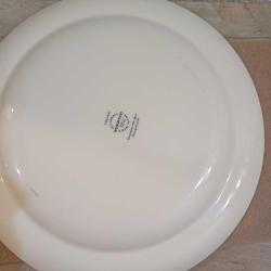 Wedgewood İngiliz porselen servis tabağı siyah+krem