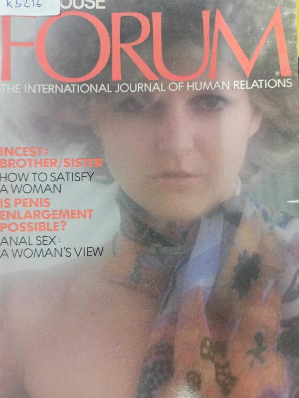 İngilizce Penthouse Forum Yetişkin Erkek Dergisi 1975 Incest  
