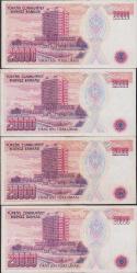 7.Ems. 20.000 Lira Seri B19/B46/B51/B62 4 Adet ÇÇT+++