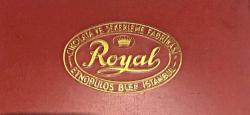 Royal Çikolata ve Şekerleme Fabrikası - Etnopulos Bler Istanbul / Teneke şekerleme kutusu - NADİRRR