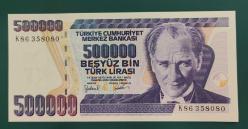 (500.000) BEŞ YÜZ BİN TÜRK LİRASI 7.EMİSYON 4.TERTİP ÇİL+++ K86  35 80 80 -Güzel numara