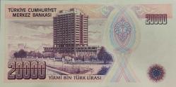 (20000) YİRMİ BİN TÜRK LİRASI 7.EMİSYON 1.TERTİP ÇİL+++ E34 537913