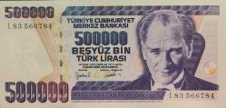 (500.000) BEŞ YÜZ BİN TÜRK LİRASI 7.EMİSYON 4.TERTİP ÇİL+++ L83 566784