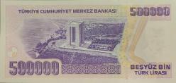 (500.000) BEŞ YÜZ BİN TÜRK LİRASI 7.EMİSYON 4.TERTİP ÇİL+++ L83 566784